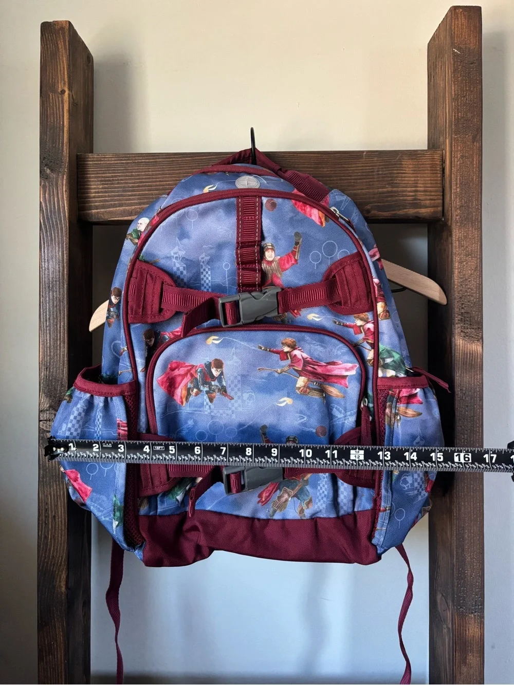 Kids Blue and Maroon Magical Character Backpack